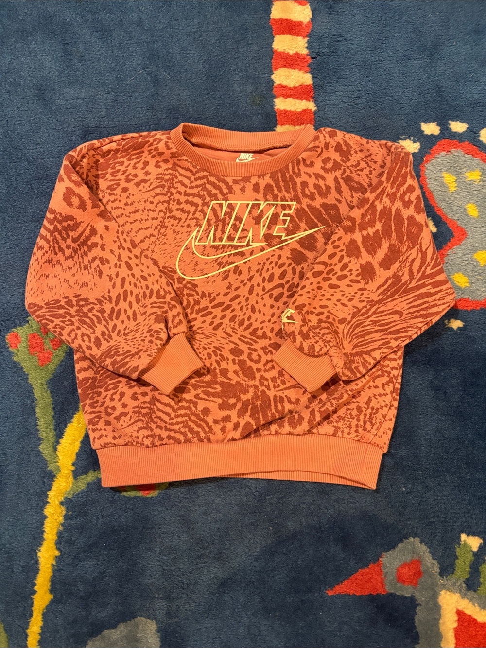 Nike Kids Pink Animal Print Hoodie